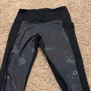 Black/ multi color Nike leggings